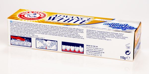 ARM & HAMMER - ADVANCE WHITE Brilliant Sparkle Gel 115g - Image 3