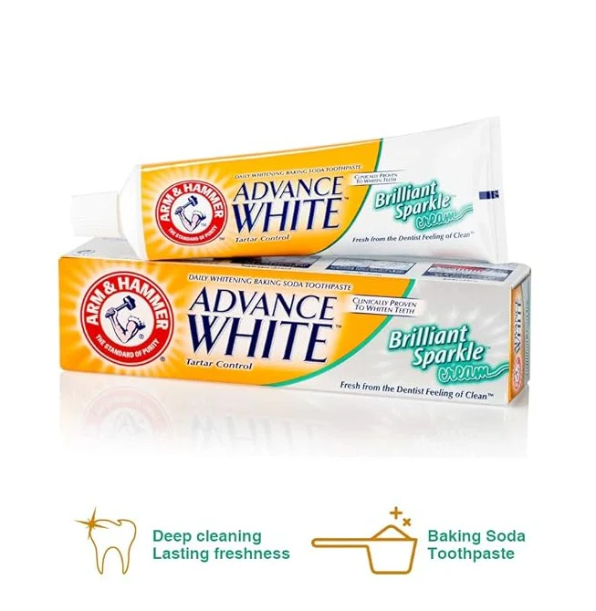 ARM & HAMMER - ADVANCE WHITE Brilliant Sparkle Cream 115g - Image 3