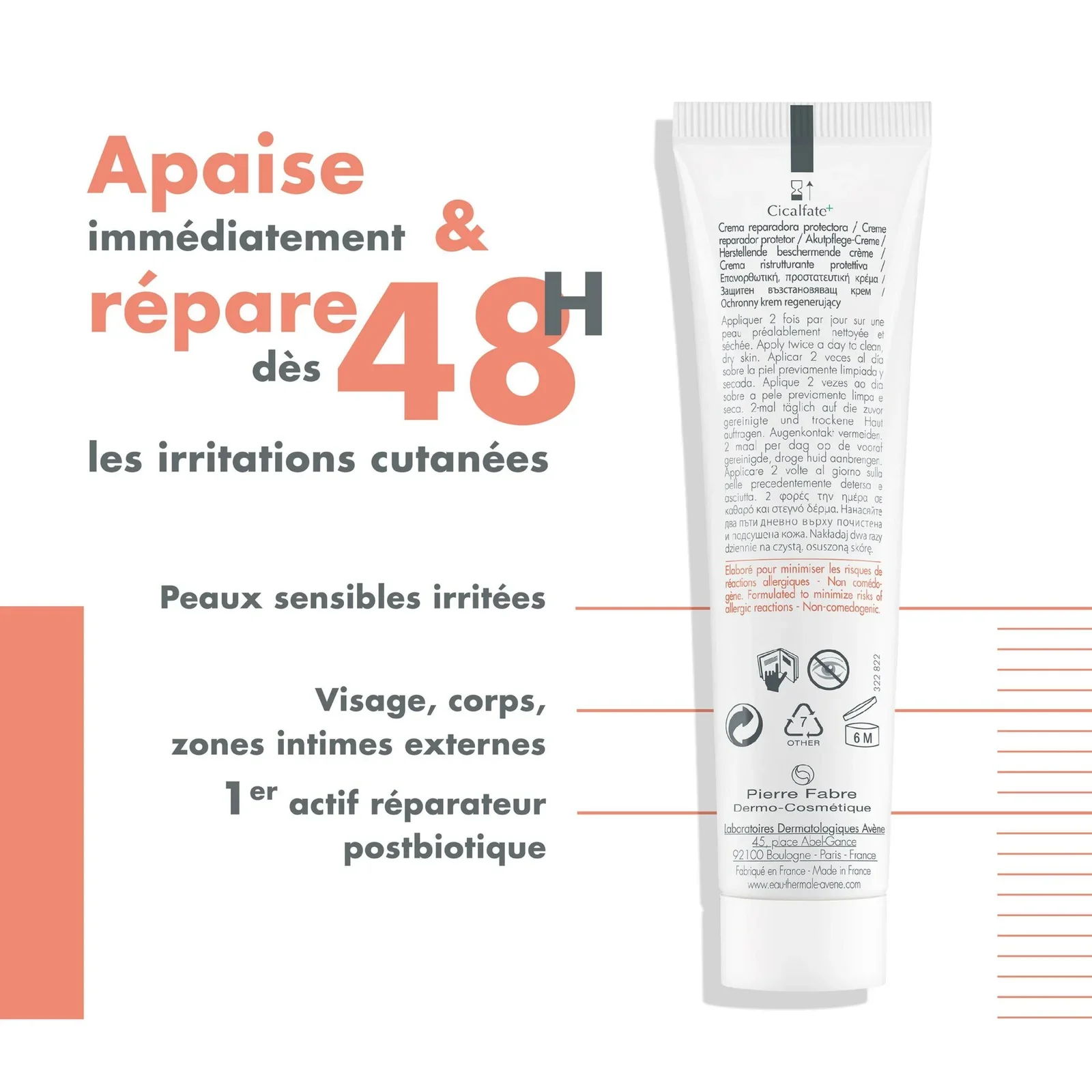 Avène Cicalfate+Creme Réparatrice Protectrice | 40ml - Image 4