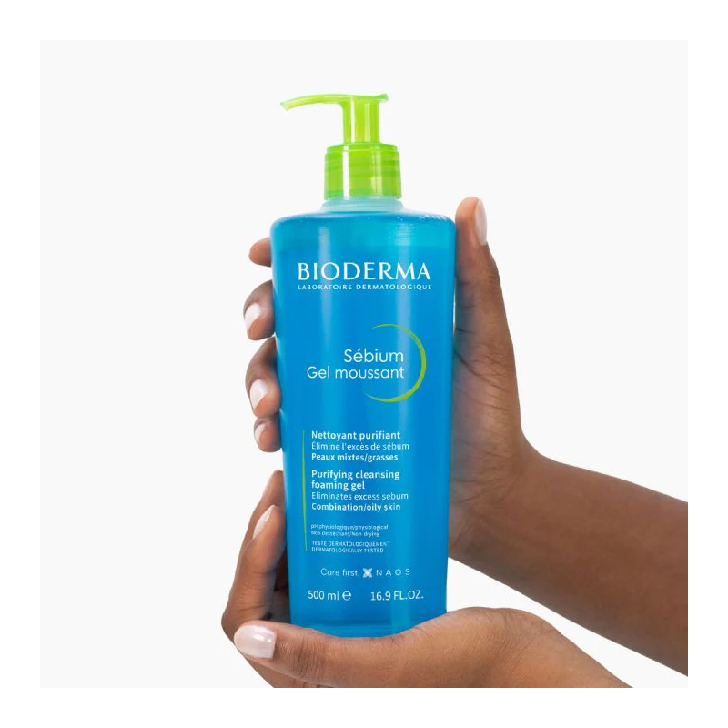 BIODERMA SEBIUM GEL MOUSSANT – 500ml - Image 3