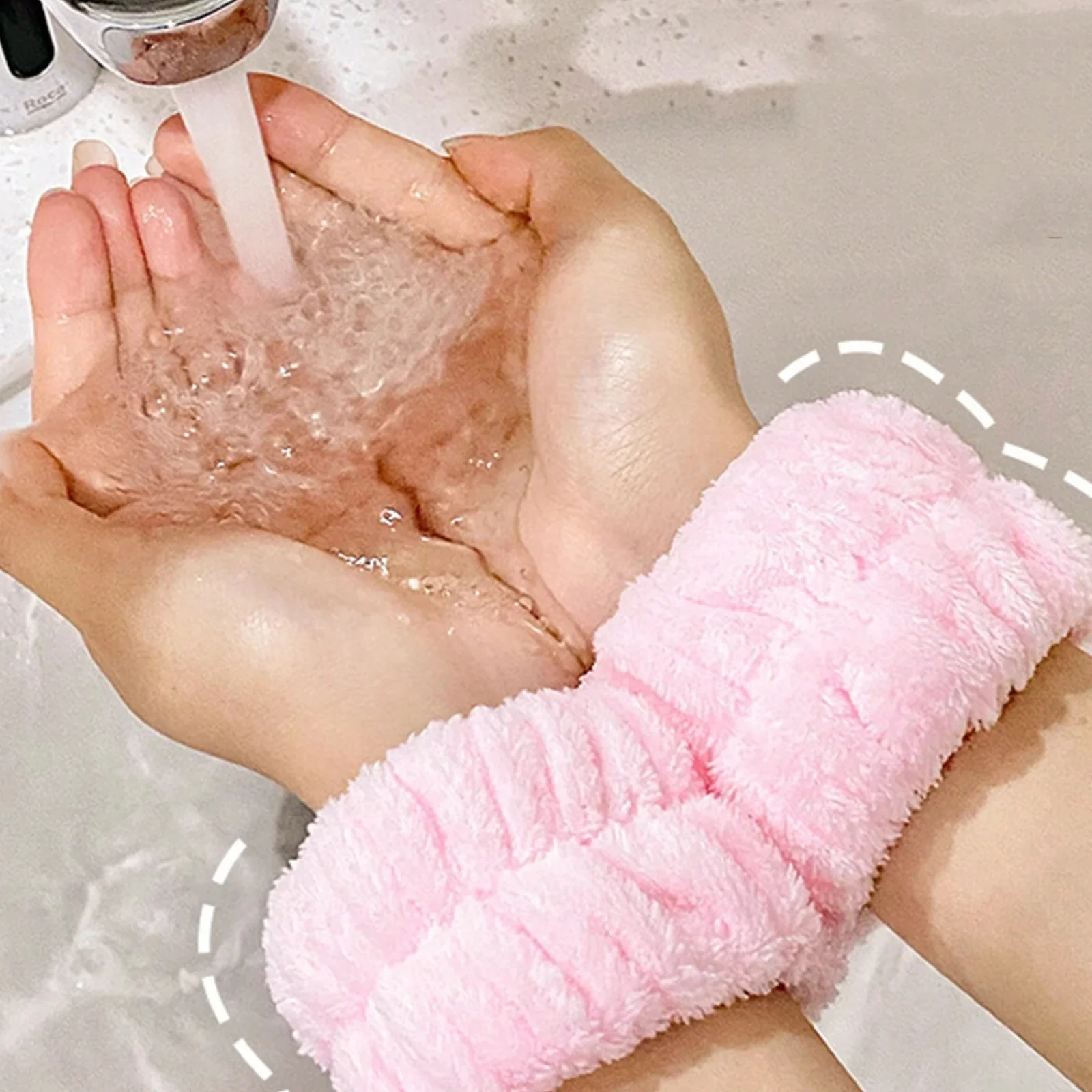 Bracelets Et Bandeaux Pour Le Lavage Du Visage - couleur aléatoire - Image 3