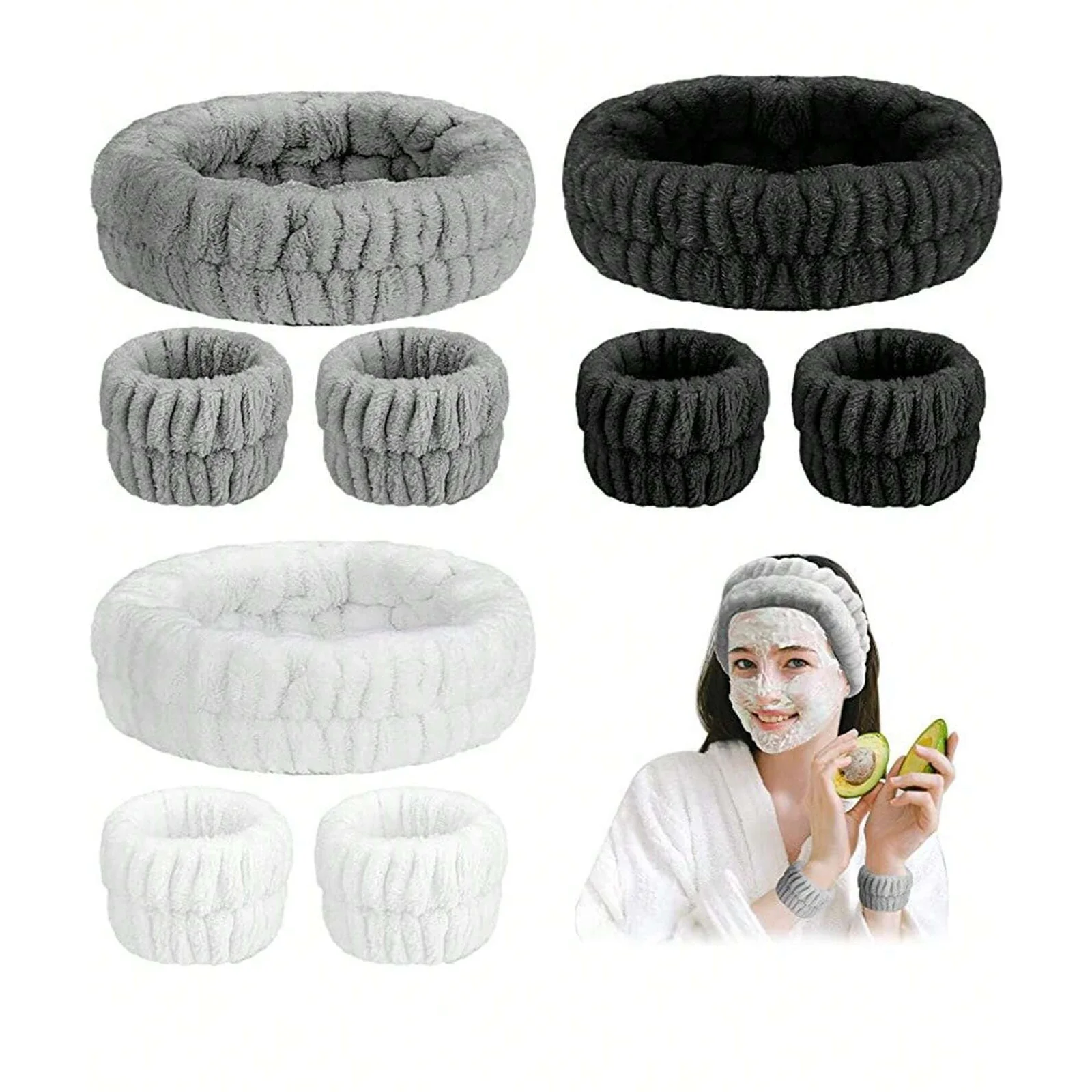 Bracelets Et Bandeaux Pour Le Lavage Du Visage - couleur aléatoire - Image 5