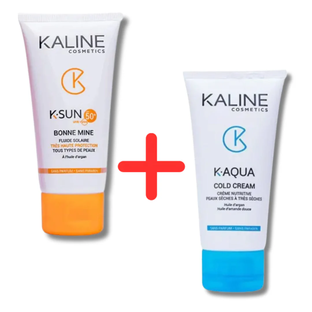 Kaline pack K-Sun écran solaire Invisible spf 50+ K-Aqua Cold Crème 50ml offerte - Image 2