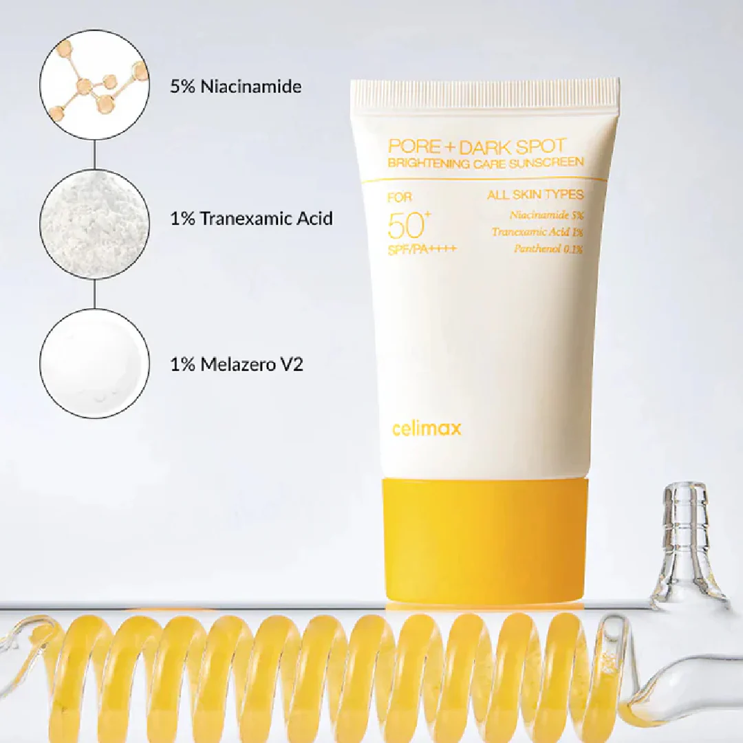 CELIMAX - PORE + DARK SPOT BRIGHTENING CARE SUNCREEN SPF 50+ PA++++ - 50 ml - Image 3