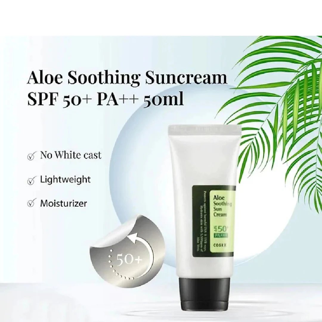 COSRX - Aloe Soothing Sun Cream SPF50+ PA+++ - Image 3