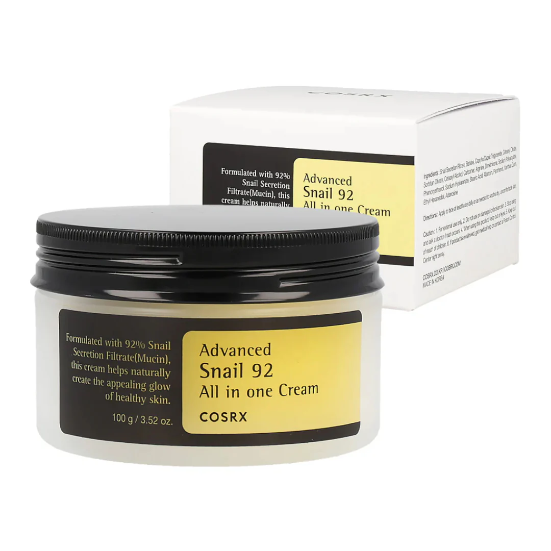 COSRX - CRÈME TOUT EN UN À L'ESCARGOT - ADVANCED SNAIL 92 - 100g