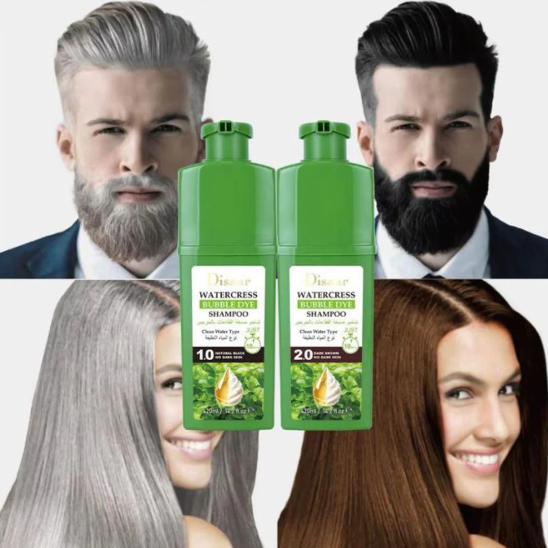 Disaar Shampoing Colorant Rapide pour cheveux, teinte Noir Naturel (1.0) | 420ml - Image 5