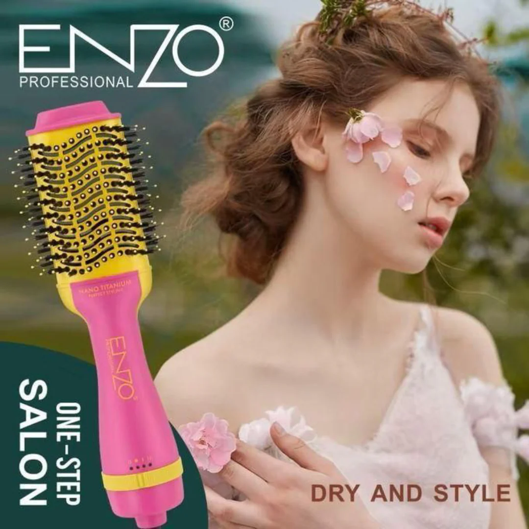 Enzo Brosse coiffante avec puissance "1000 watts" pour tous types de cheveux, modèle EC-4132 - Image 6