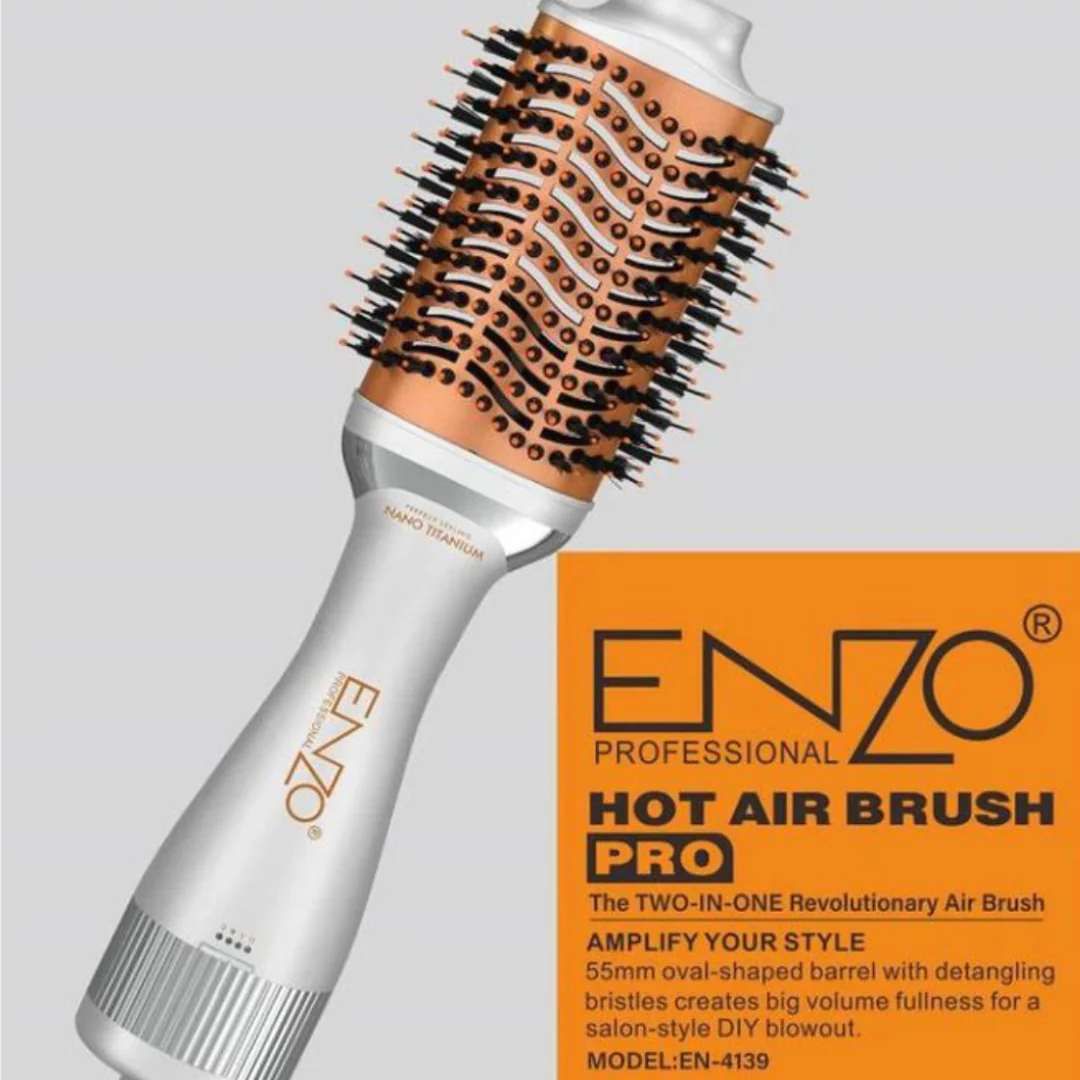 Brosse Chauffante One Step ENZO Nano Titanium 1500W EN-4139 - Image 4
