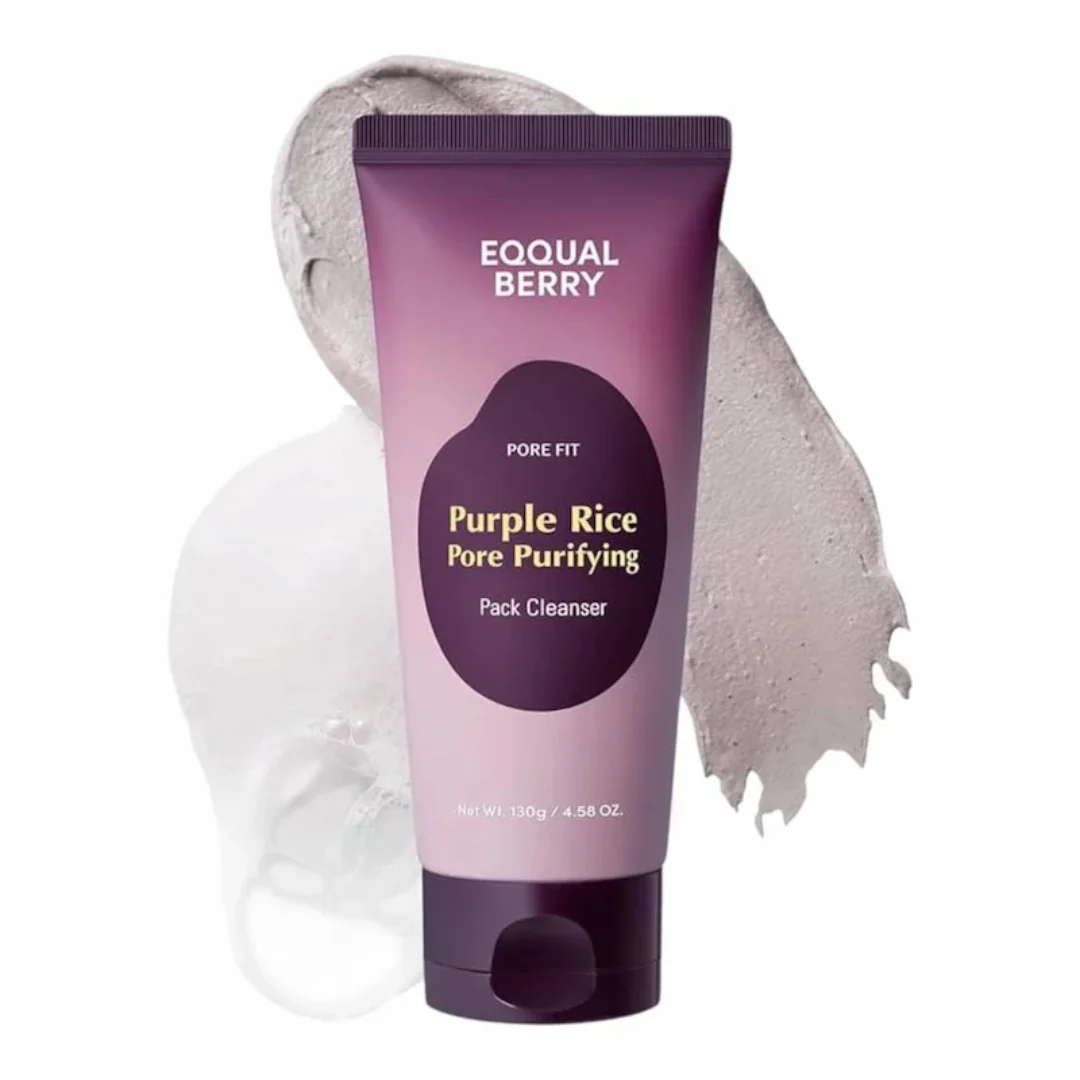 EQQUAL BERRY - Purple Rice Pore Purifying Pack Cleanser - 130g - Image 3