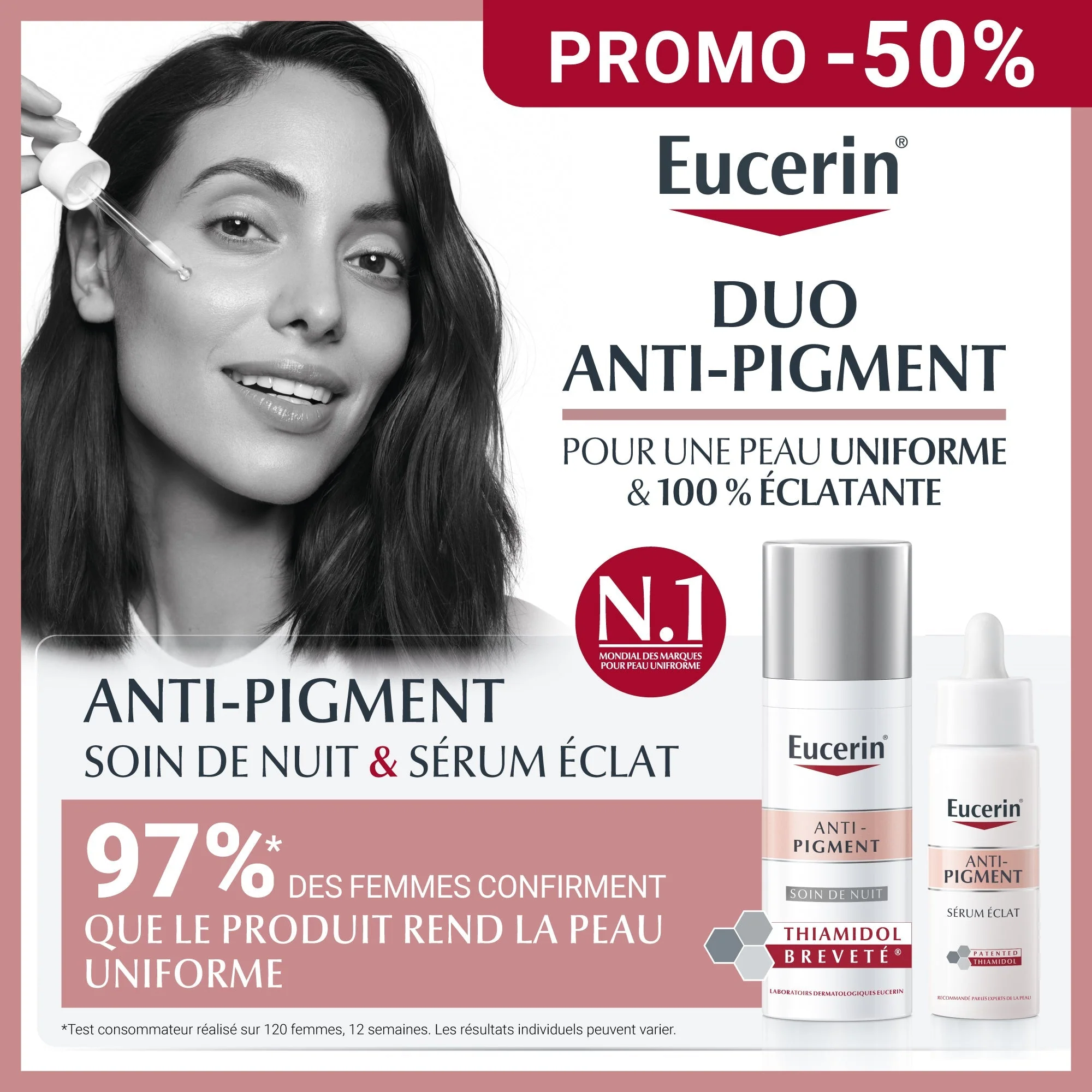 Eucerin Duo Anti-Pigment soin de nuit + serum Eclat - Image 2