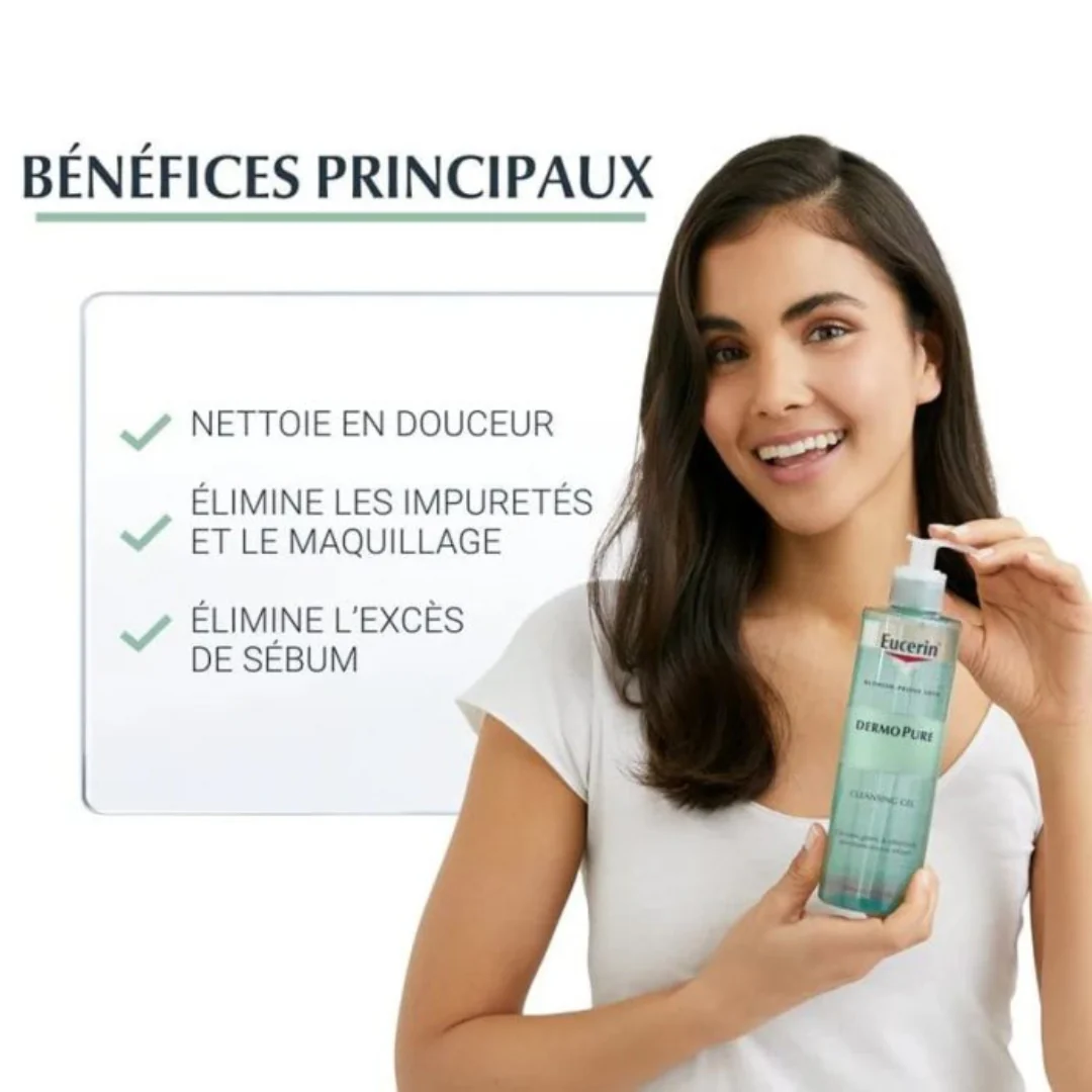 EUCERIN Gel Nettoyant DermoPure - 200 ml - Image 3