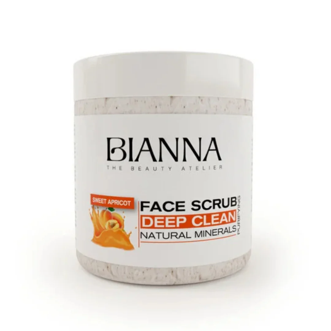 Gommage Visage Bianna Nettoyage Profond à l'Abricot Doux – 500ml