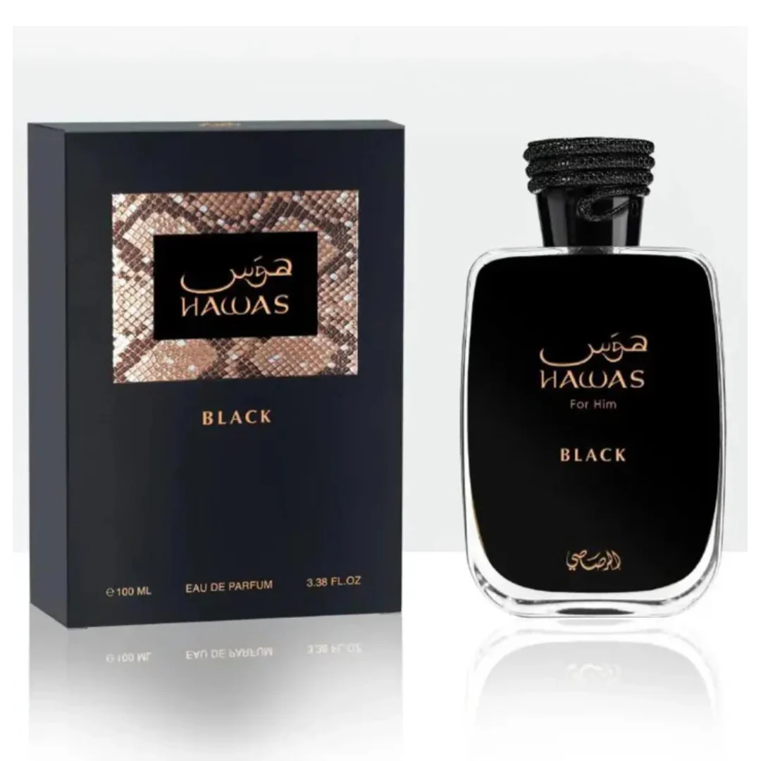 HAWAS BLACK Eau de Parfum RASASI Pour Homme - 100ml - Image 2