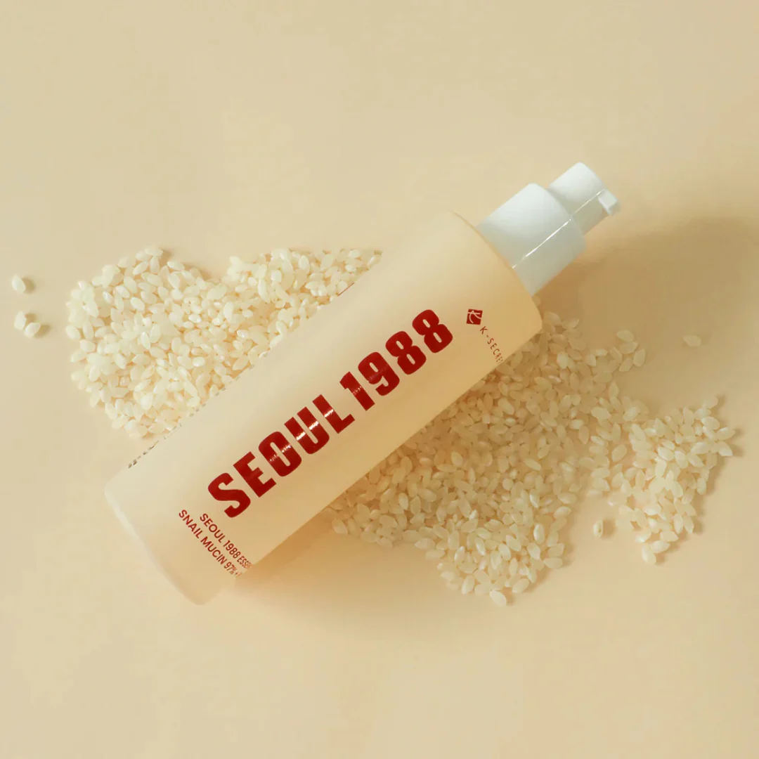 K–SECRET SEOUL 1988 ESSENCE SNAIL MUCIN 97 + RICE - 100ml - Image 7