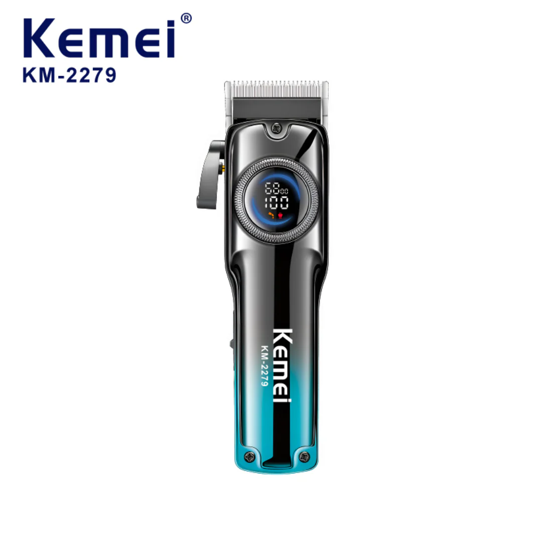 Kemei KM-2279 Tondeuse à cheveux professionnelle Pour Hommes, Avec écran LCD, Rechargeable et Réglable. - Image 4