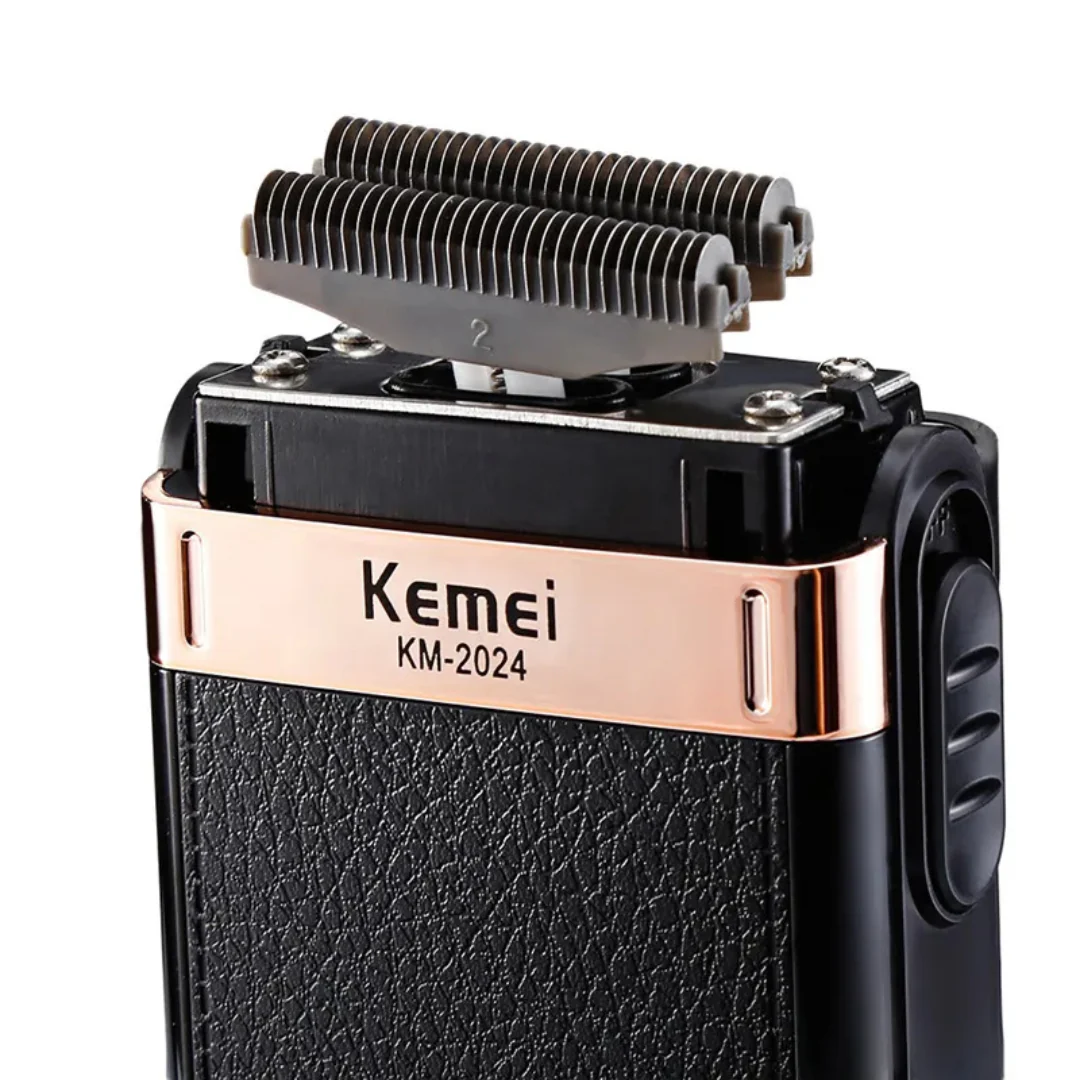 Kemei KM-2024 Rasoir électrique professionnel USB Rechargeable hommes rasoir électrique étanche - Image 3