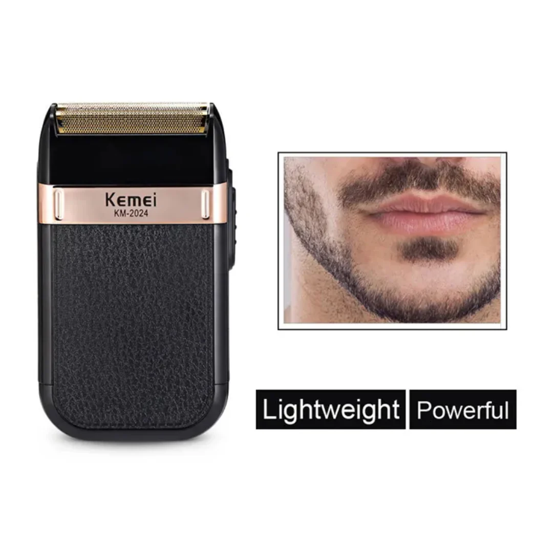 Kemei KM-2024 Rasoir électrique professionnel USB Rechargeable hommes rasoir électrique étanche - Image 4