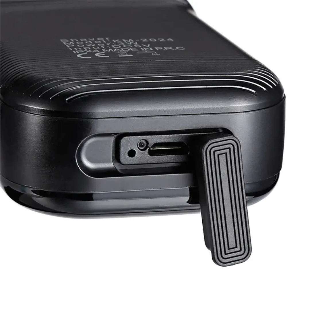 Kemei KM-2024 Rasoir électrique professionnel USB Rechargeable hommes rasoir électrique étanche - Image 6
