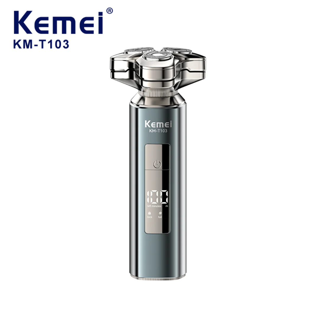KEMEI KM-T103 Rasoir Électrique, Sécurité Magnétique – Lame Lavable, Portable - Image 3
