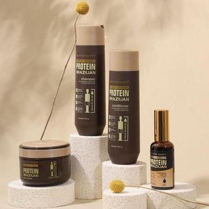 KERATINE QUEEN PACK Protein Brazilian Shampoing 250ml + Conditionner 250ml + Masque 200ml + Huile 50ml. - Image 2