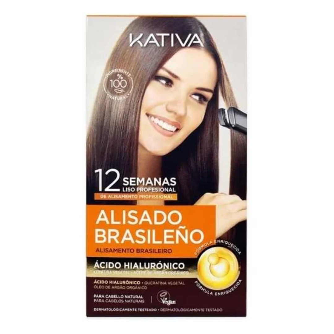 Kit lissage brésilien végétalien sans formol KATIVA avec acide hyaluronique - Image 2