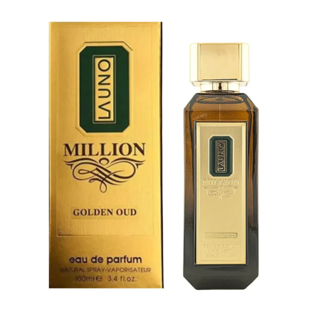 La Uno Million Golden Oud de Fragrance World Pour Homme – 100ml