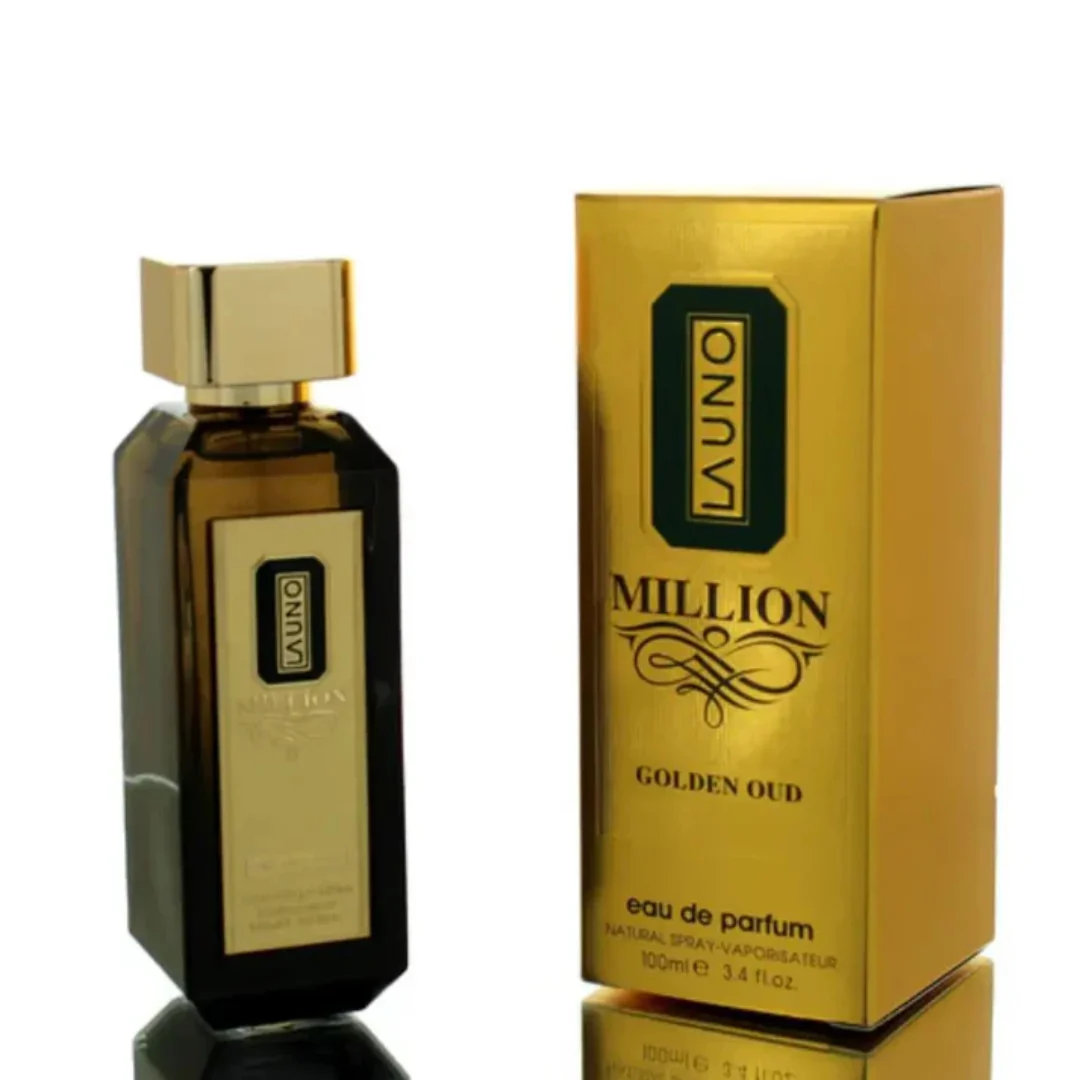 La Uno Million Golden Oud de Fragrance World Pour Homme – 100ml - Image 2