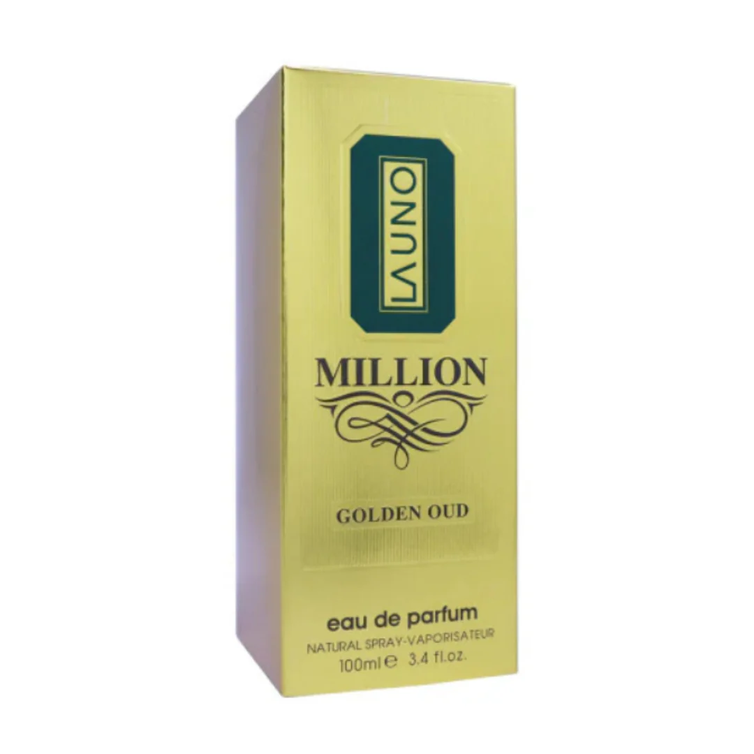 La Uno Million Golden Oud de Fragrance World Pour Homme – 100ml - Image 4