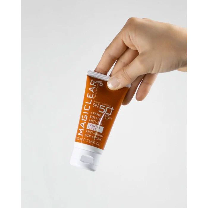 MAGICLEAR crème solaire anti-âge teintée spf50+ | 50ml - Image 4