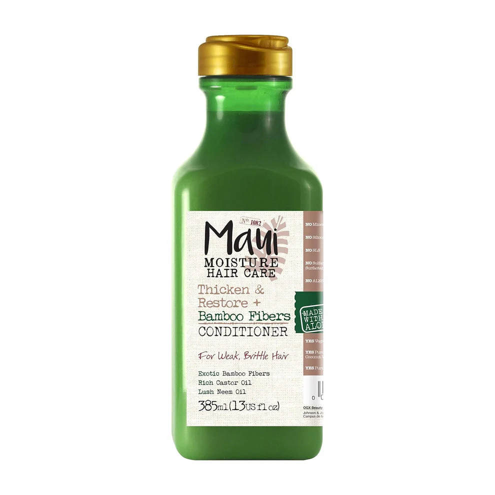 Maui Moisture Conditioner Bamboo Fibers for Weak Brittle Hair 335ml