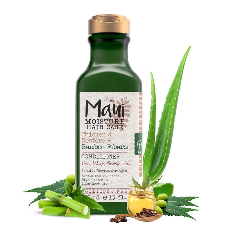 Maui Moisture Conditioner Bamboo Fibers for Weak Brittle Hair 335ml - Image 3