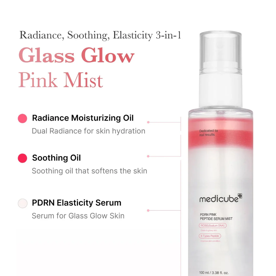 MEDICUBE PDRN Pink Glutathione Serum Mist - 100 ml - Image 6