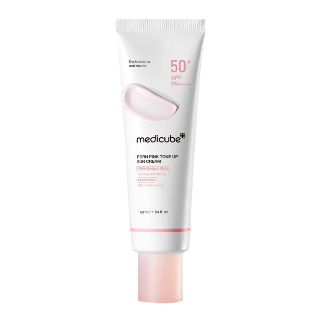 MEDICUBE - PDRN Pink Tone Up Sun Cream SPF 50+ PA++++ - 50 ml - Image 2