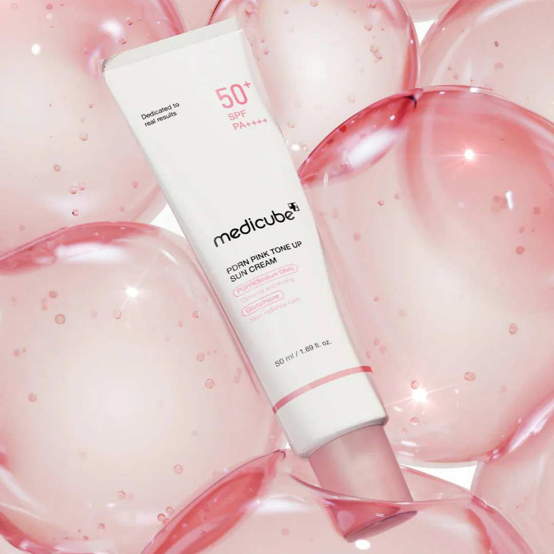 MEDICUBE - PDRN Pink Tone Up Sun Cream SPF 50+ PA++++ - 50 ml - Image 4