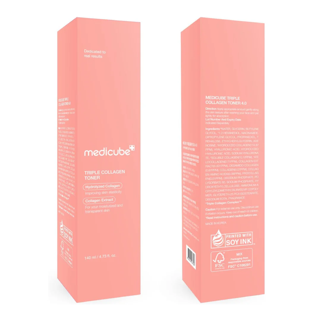MEDICUBE TRIPLE COLLAGEN TONER - 140ml - Image 2