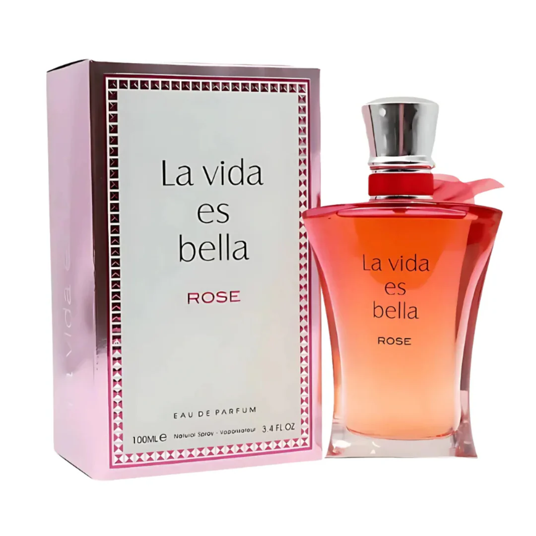 La Vida Es Bella Rose Eau De Parfum Fragrance World Pour Femme – 100ml