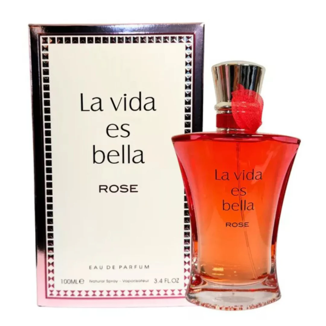 La Vida Es Bella Rose Eau De Parfum Fragrance World Pour Femme – 100ml - Image 3