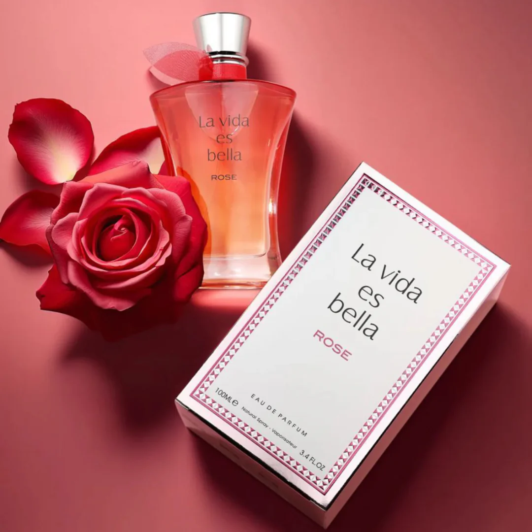 La Vida Es Bella Rose Eau De Parfum Fragrance World Pour Femme – 100ml - Image 5