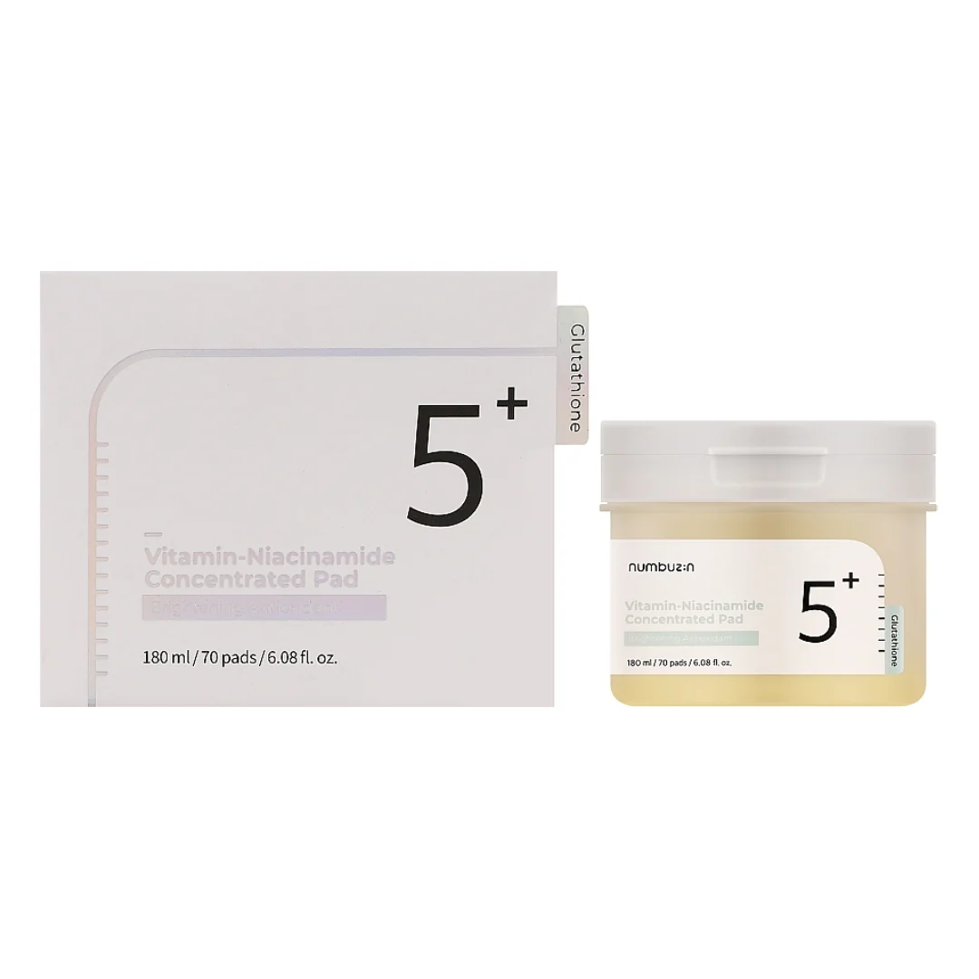 Numbuzin No.5+ Vitamin-Niacinamide Concentrated Pad 180 ml (70 pads) - Image 4