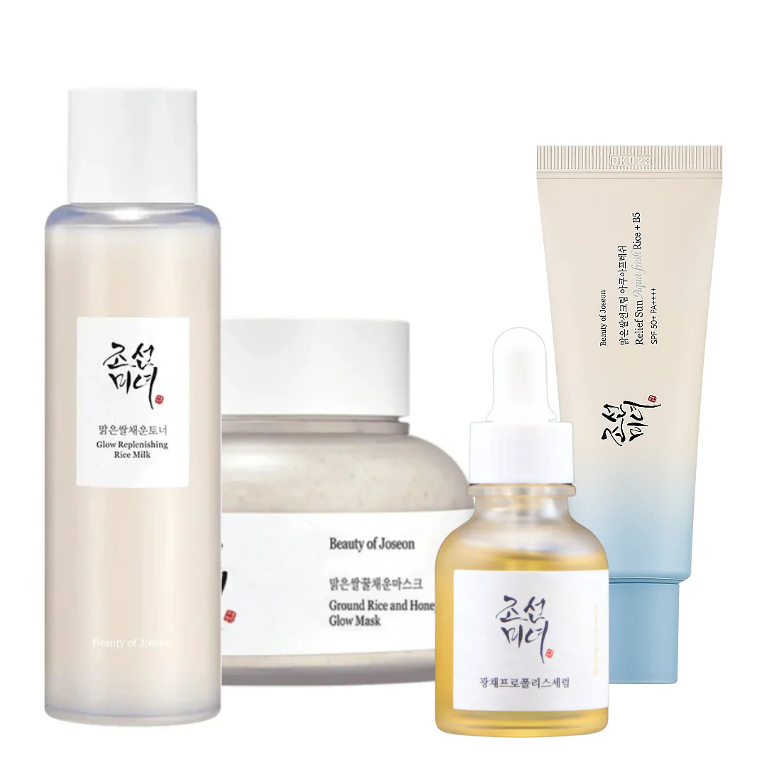Pack Complet Beauty of Joseon – Glow & Hydration Set (Rice + Honey + Propolis)