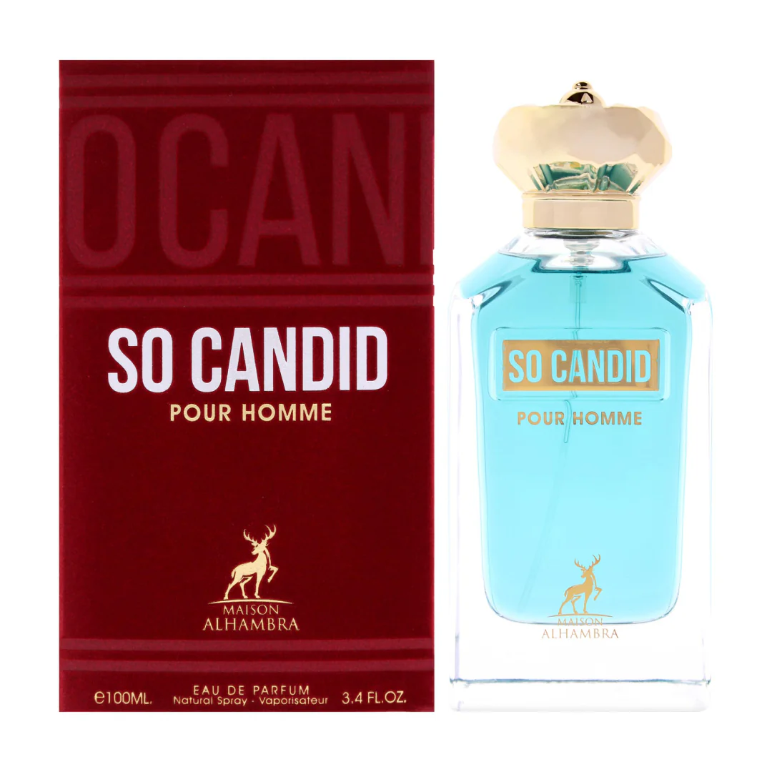 SO CANDID Pour Homme Eau de Parfum De Maison Alhambra - 100ml - Image 3