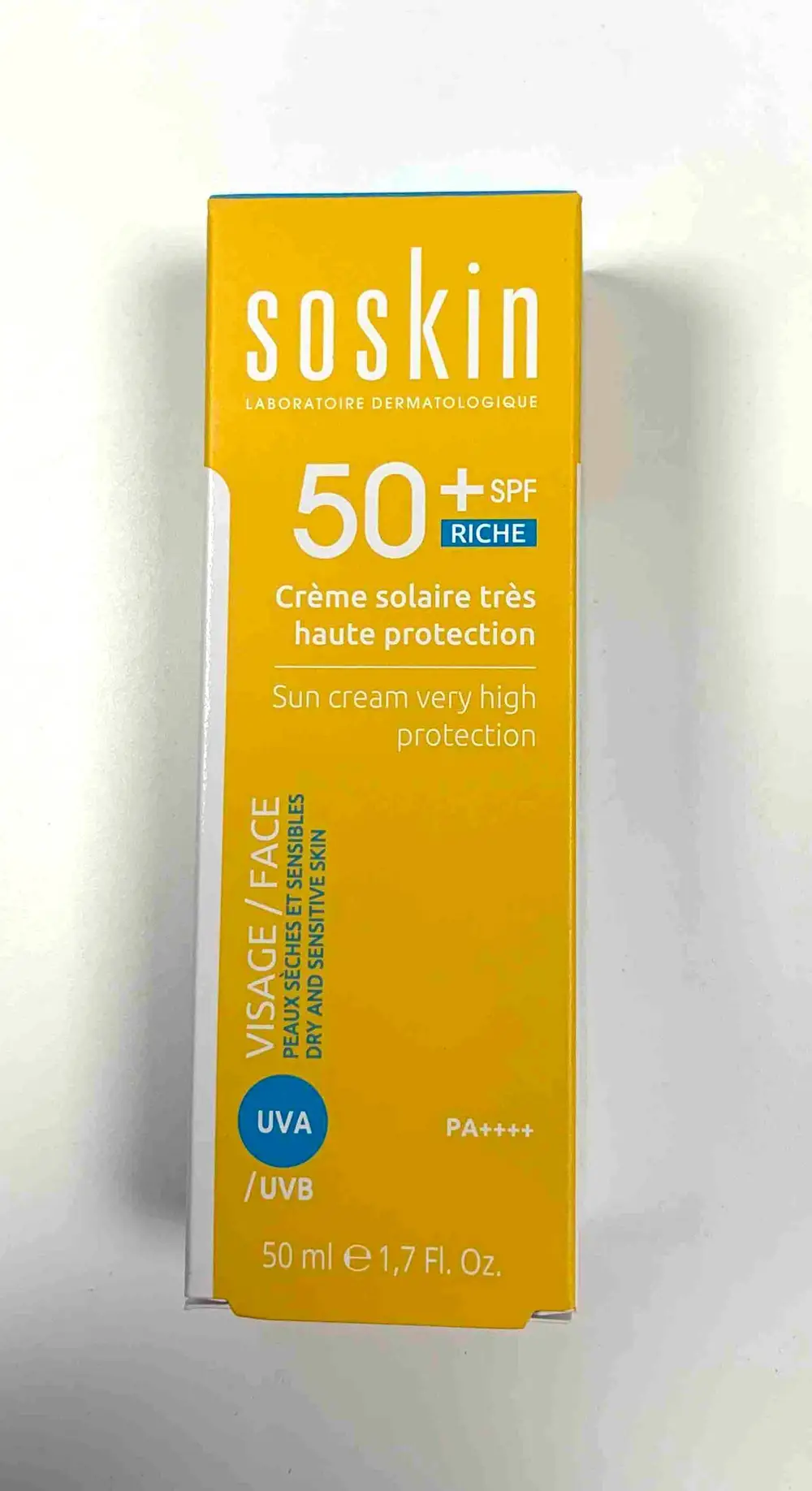 SOSKIN Crème solaire très haute protection 50+SPF 50ml - Image 5