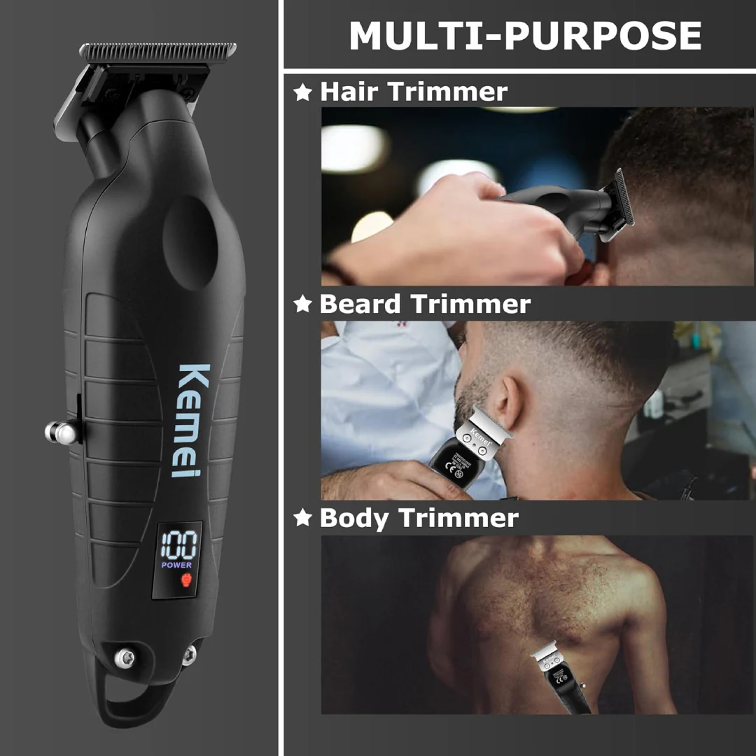 Tondeuse à Cheveux Professionnelle Sans Fil KEMEI KM-2293 - Image 4