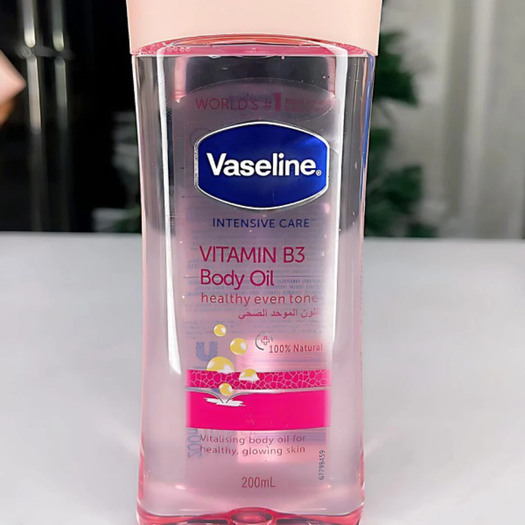 Vaseeline - Intensive Care Vitamin B3 Body Oil Pink - 200 ml - Image 4